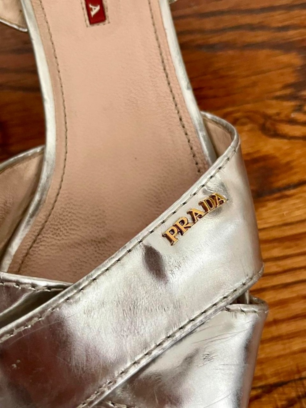 Y2K silver platform sandals by Prada - Picture 4 of 8